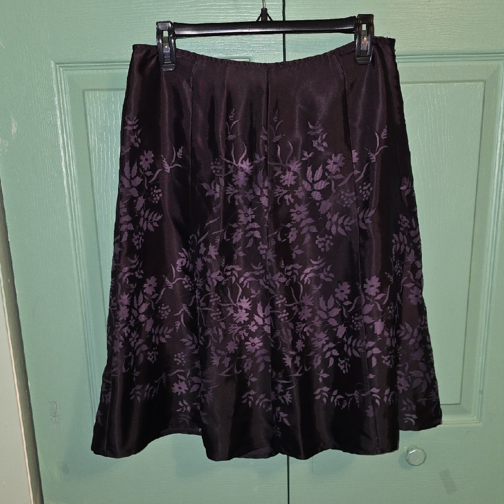 Axcess Skirt (Size 8) Lavender Under Skirt / Deep Purple Lace Overskirt EUC